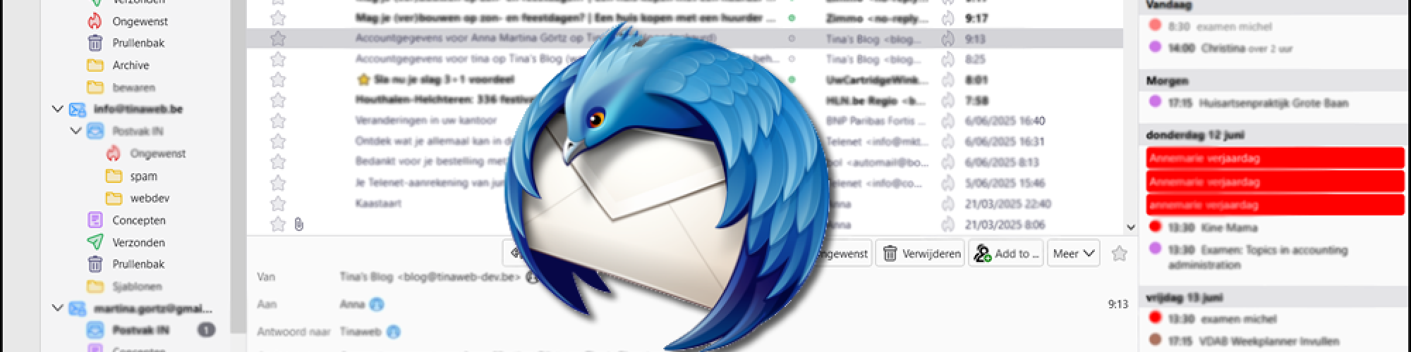 Thunderbird mail app