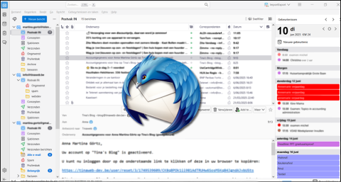 Thunderbird mail app